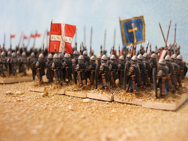 Hospitaller infantry marching